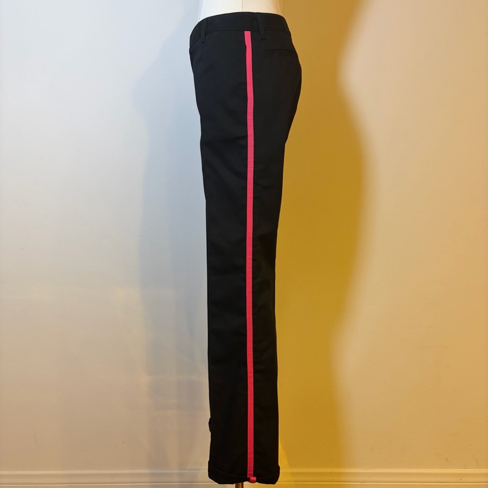 Dickies Girl Black Work Pants with Pink Side Stripe - Size 1 - Made in USA